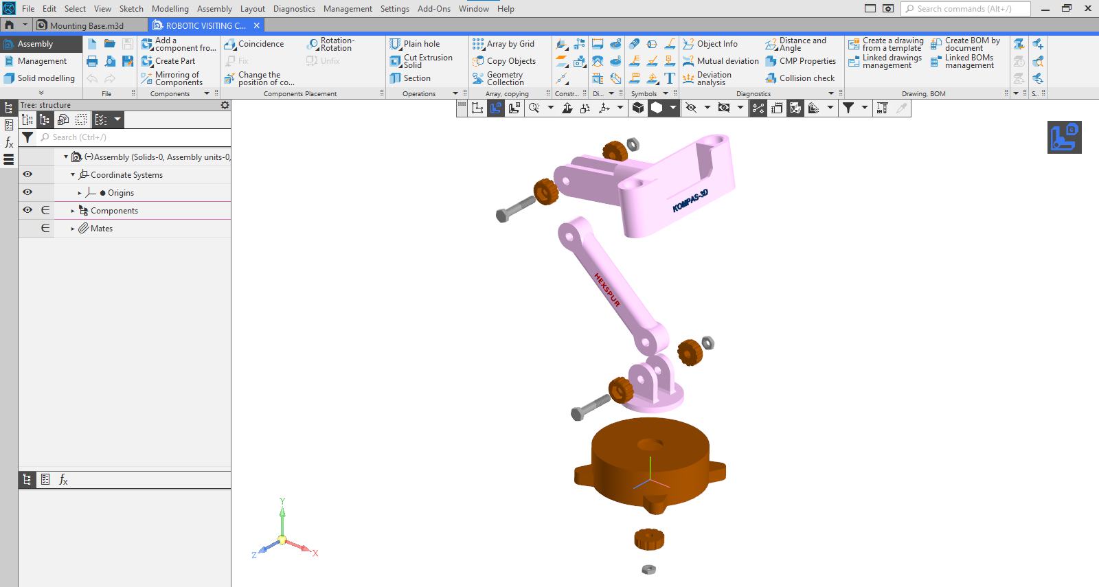 Assembly Modelling in KOMPAS-3D