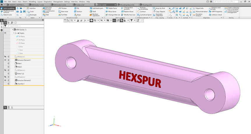 Part & Surface Modelling in KOMPAS-3D