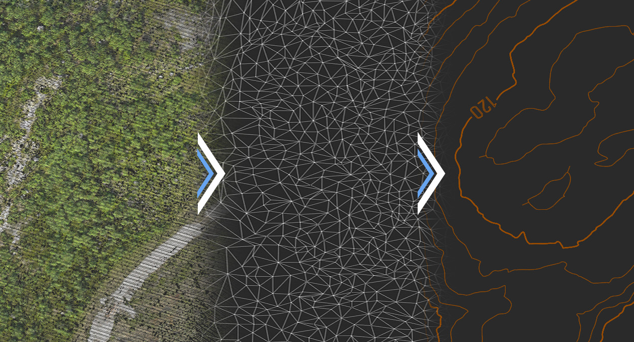 Digital terrain model in nanoCAD Topoplan